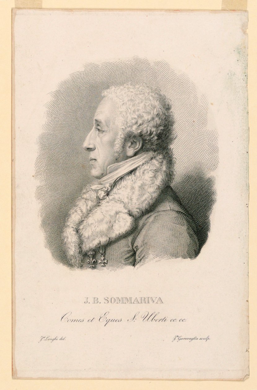 J. B. Sommarivan (1760-1826) muotokuva tekijältä Giovita Garavaglia