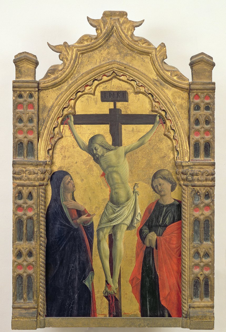 Ristiinnaulitseminen (tempera paneelissa) tekijältä Girolamo Giovanni