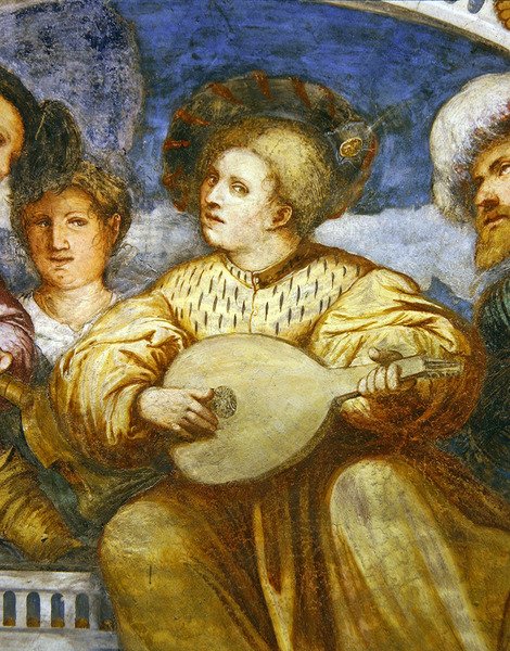 Beze, yksityiskohta konserttiin, 1532 tekijältä Girolamo Romanino