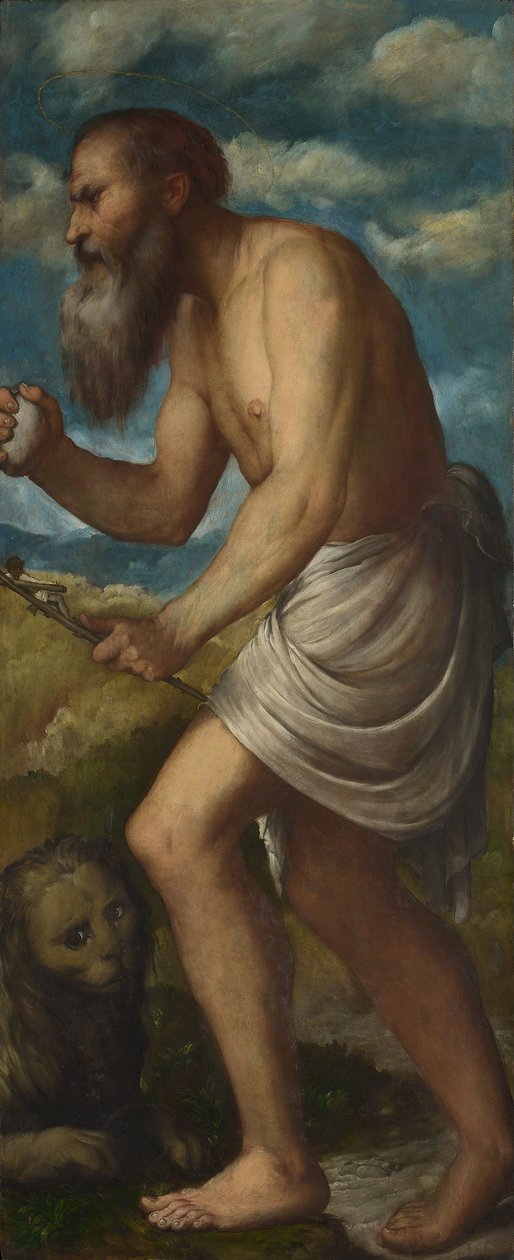Saint Jerome tekijältä Girolamo Romanino
