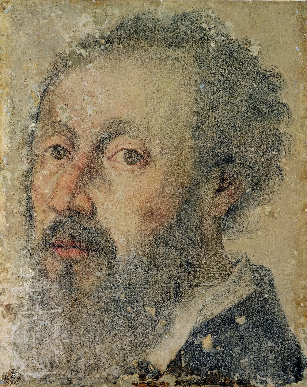 Omakuva (pastelli paperille) tekijältä Giulio Romano
