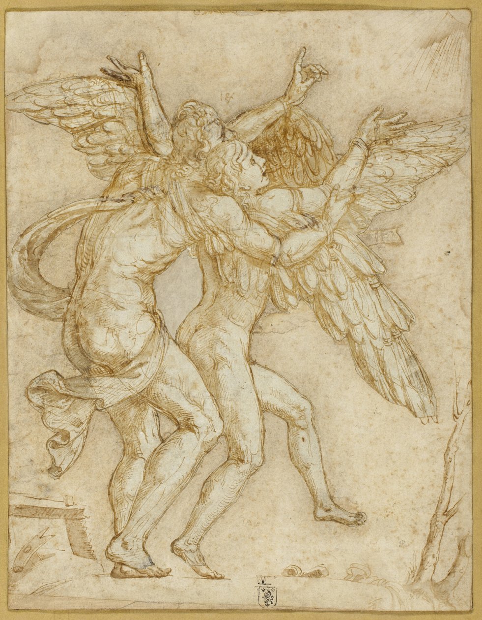 Daedalus ja Icarus tekijältä Giulio Romano