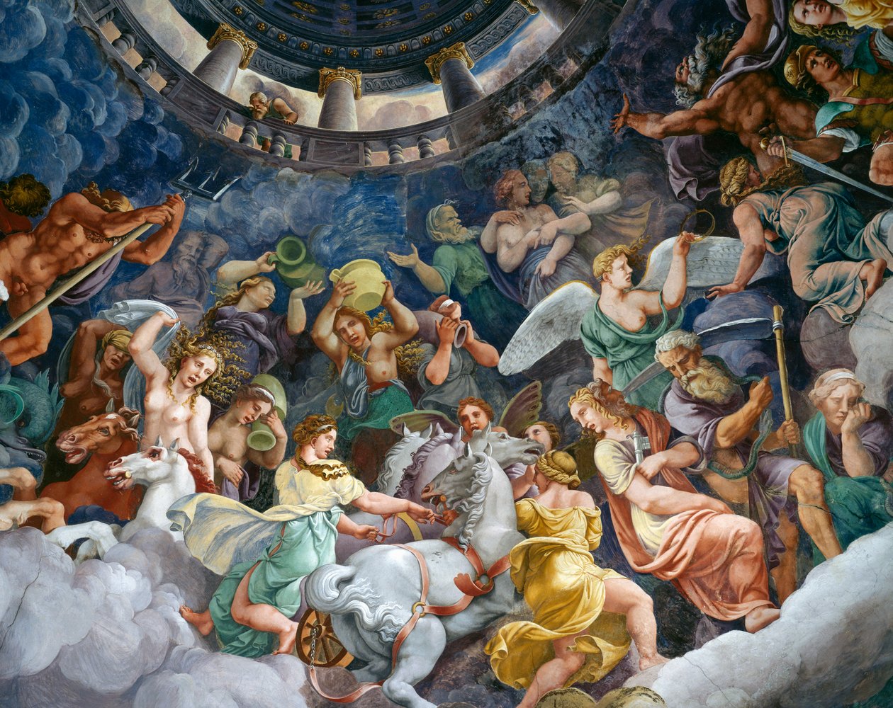 Olympuksen jumalat tekijältä Giulio Romano
