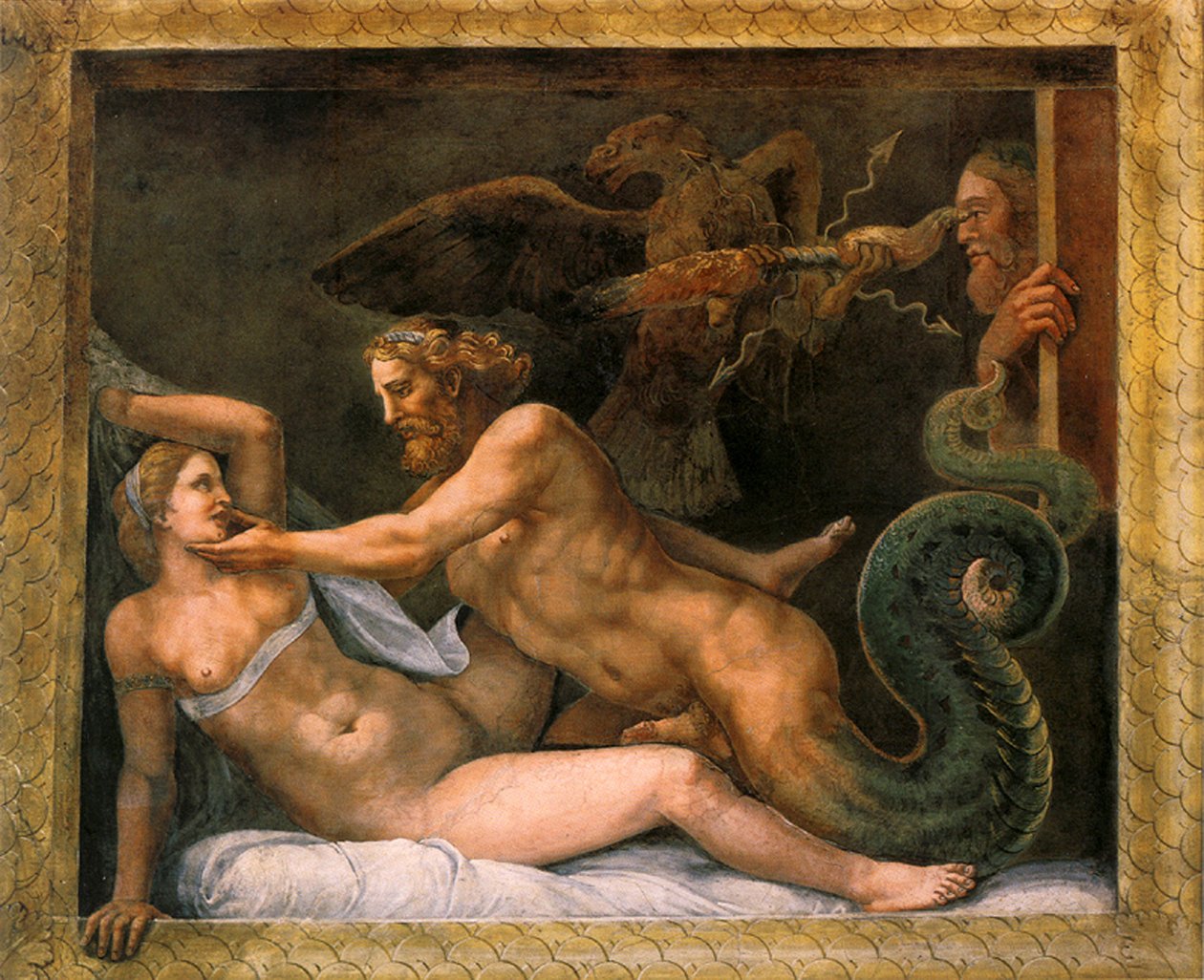 Jupiter ja Olympia, 1526-1534 tekijältä Giulio Romano