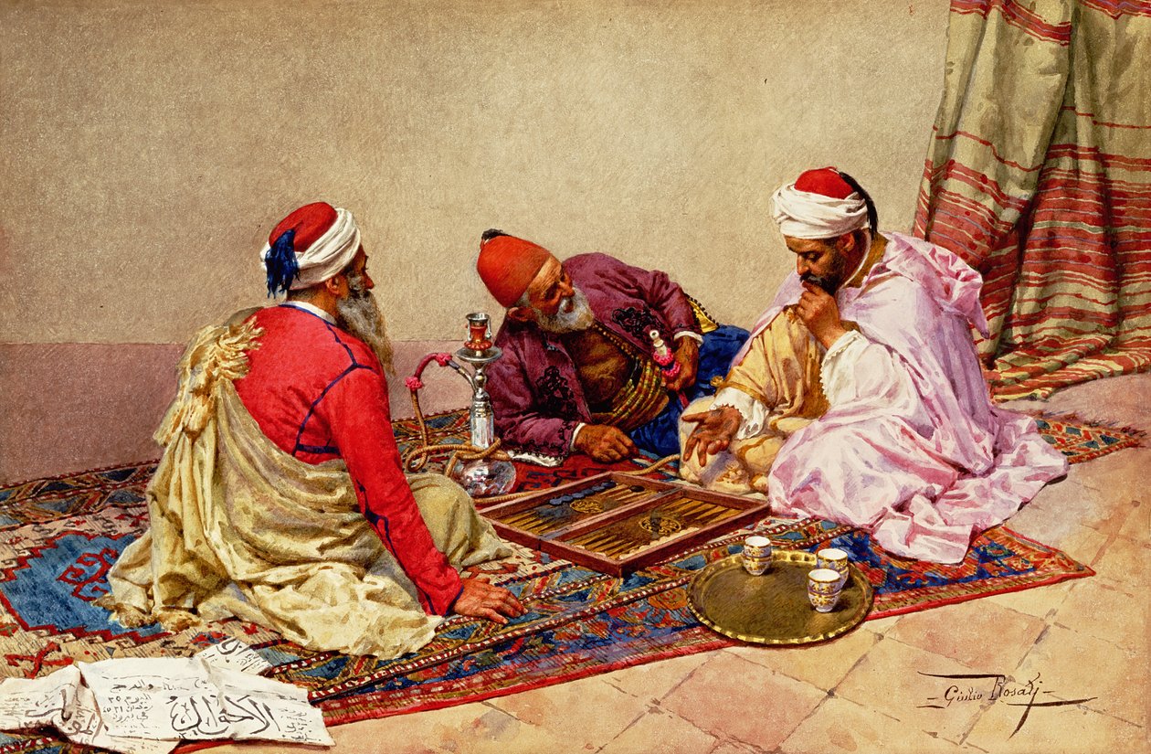 Backgammon-pelaajat tekijältä Giulio Rosati