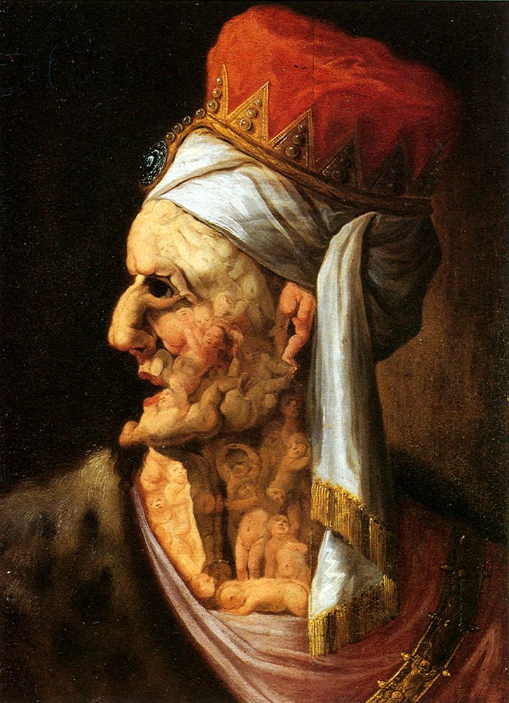 Herodeksen pää tekijältä Giuseppe Arcimboldo