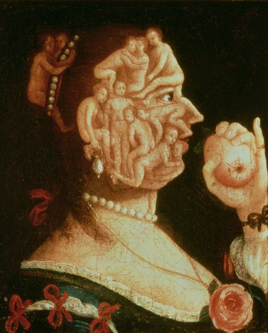 Eevan muotokuva (öljy) tekijältä Giuseppe Arcimboldo