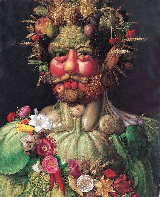 Rudolf II Vertumnuksena tekijältä Giuseppe Arcimboldo