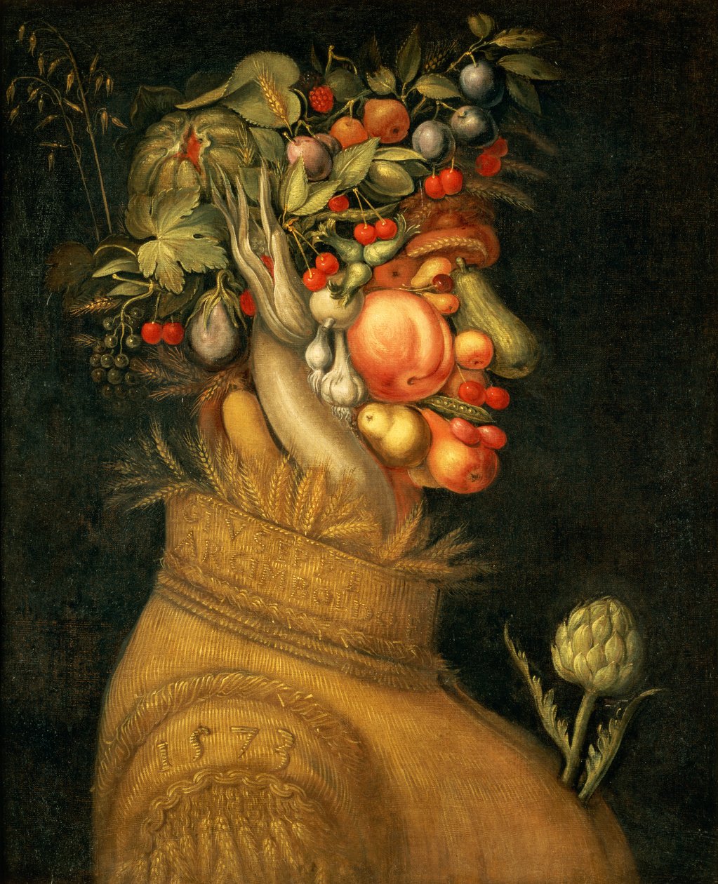 Kesä, 1573, tekijältä Giuseppe Arcimboldo