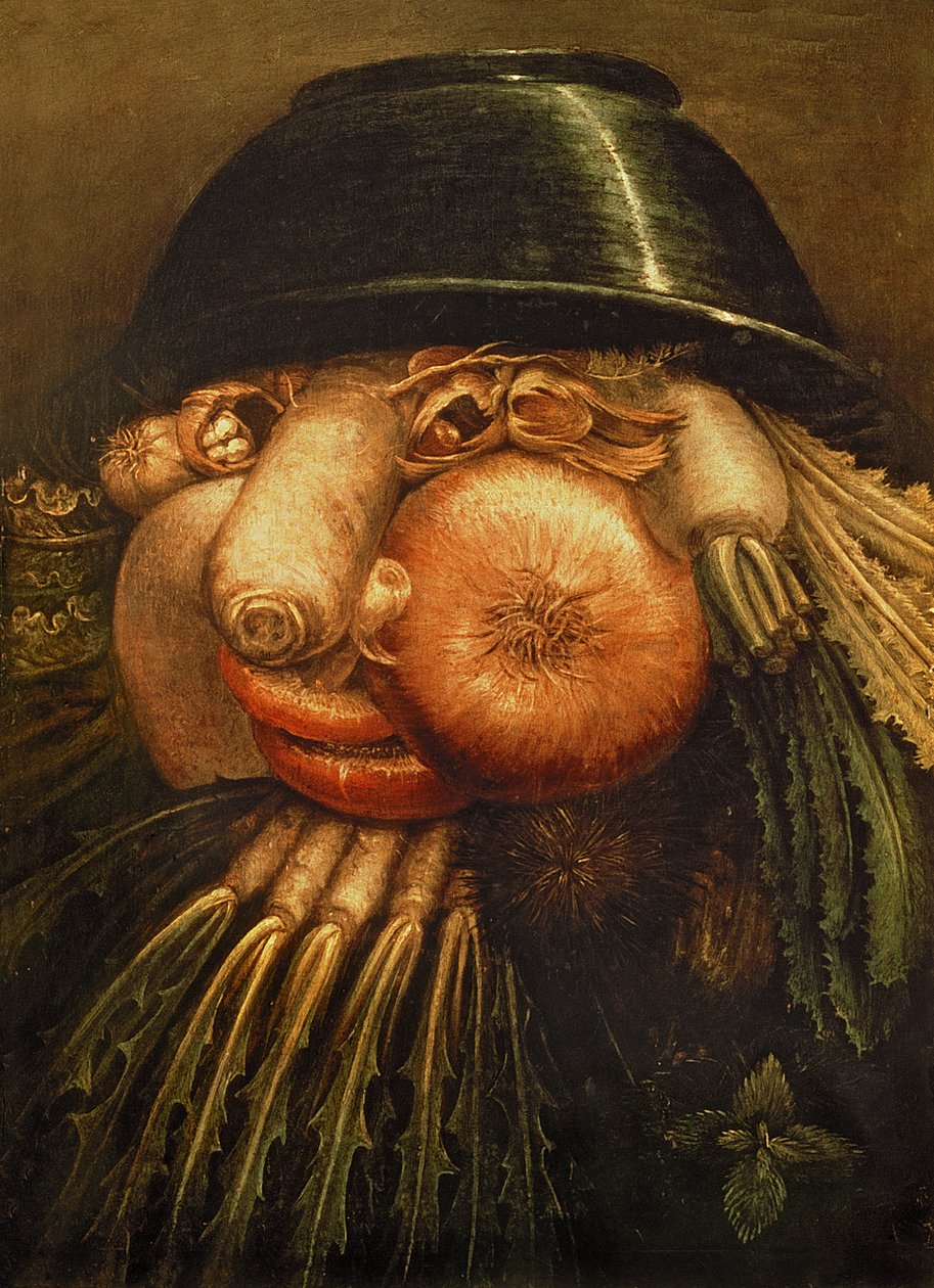 Vihannespuutarhuri, n. 1590 tekijältä Giuseppe Arcimboldo