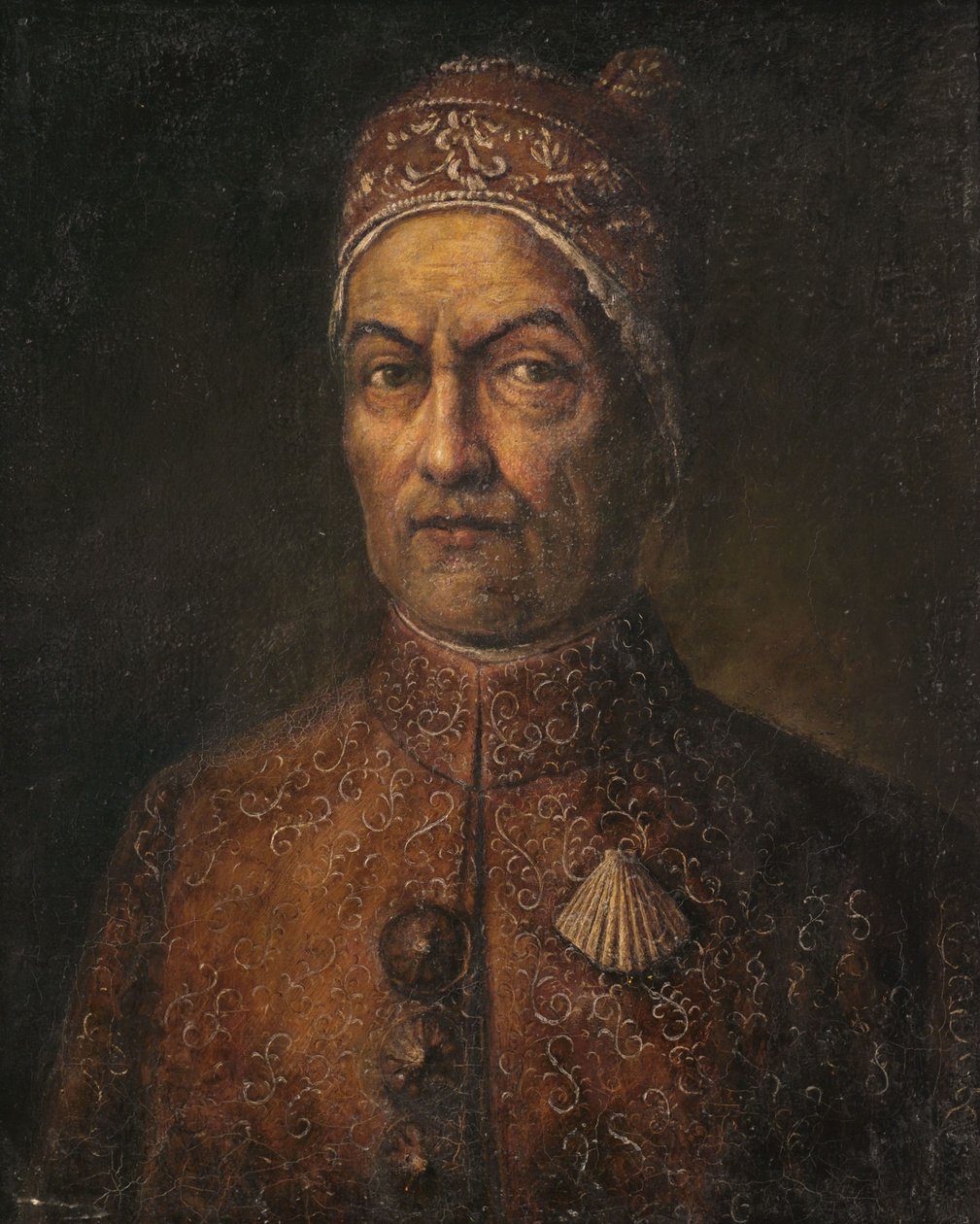 Bildnis eines Dogen im brokatenen Ornat. tekijältä Giuseppe Ghislandi