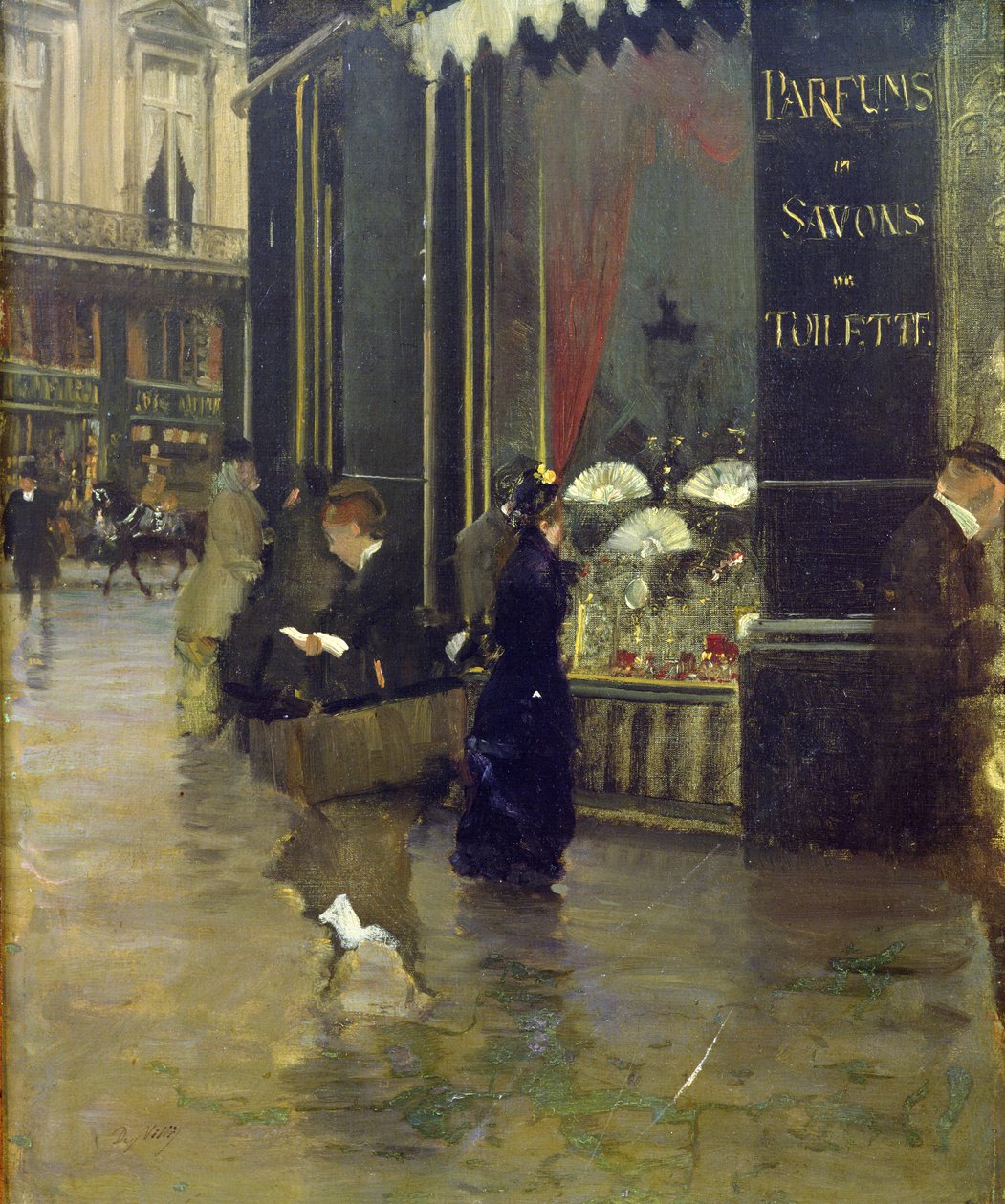La Parfumerie Viollet, Boulevard des Capucines tekijältä Giuseppe de Nittis