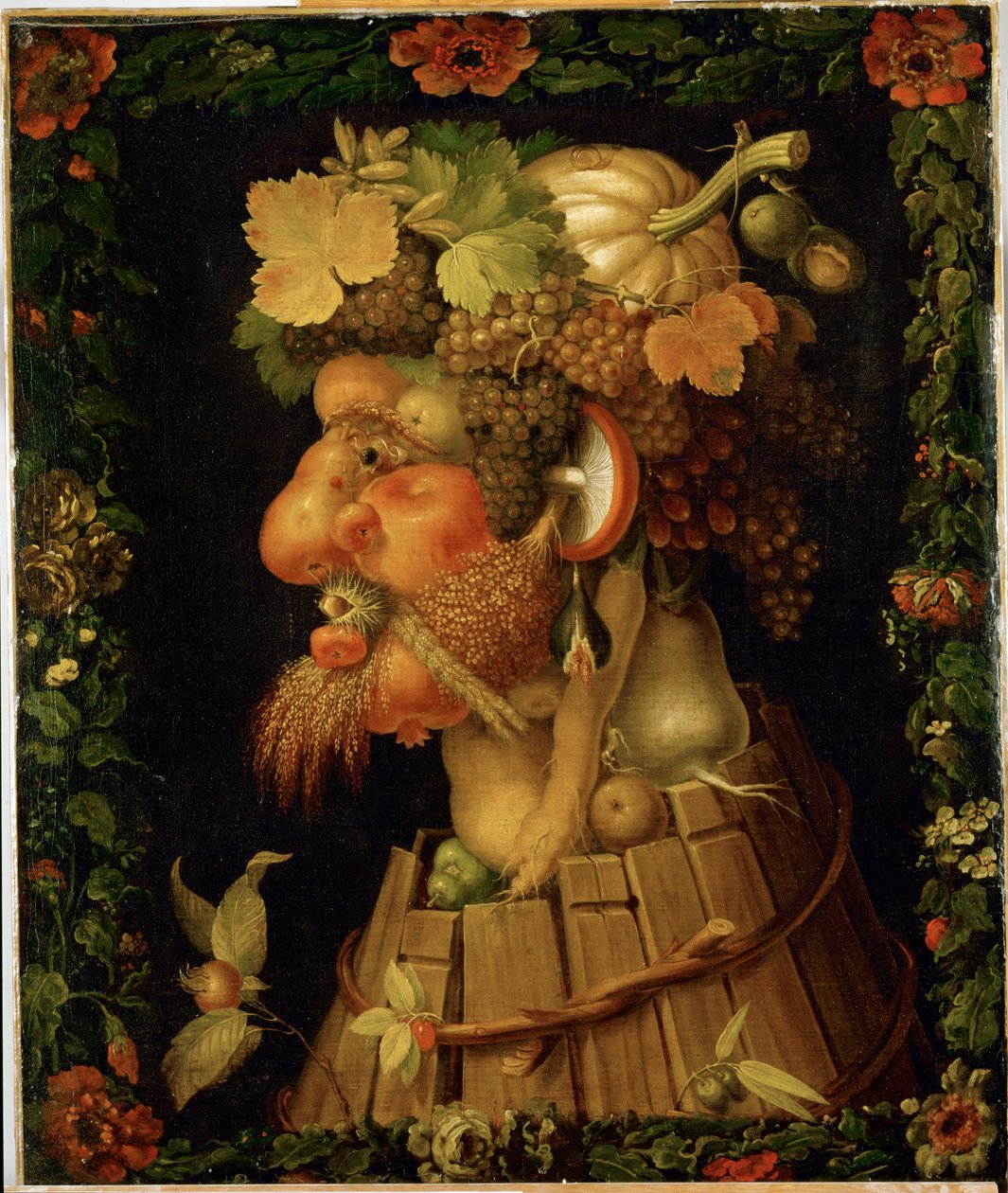 Syksy, allegoria ... tekijältä Giuseppe Arcimboldo