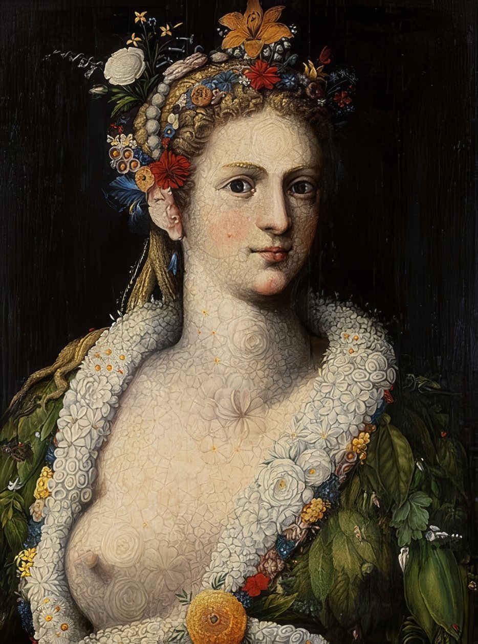 Prostituoidun kasvisto Öh 1590 tekijältä Giuseppe Arcimboldo