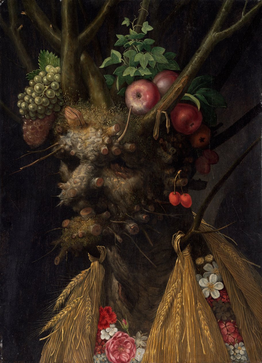 Neljä vuodenaikaa yhdessä päässä tekijältä Giuseppe Arcimboldo