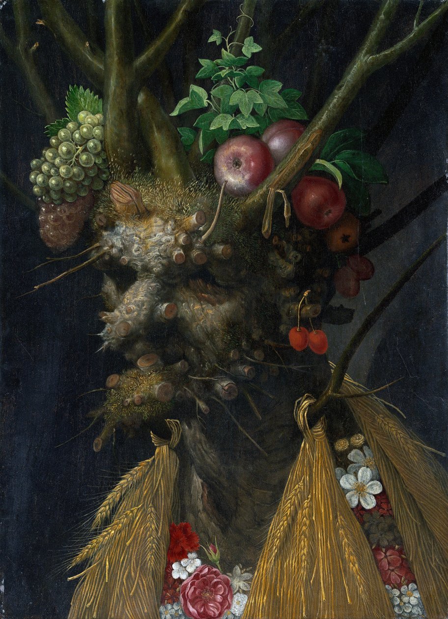 Neljä vuodenaikaa yhdessä päässä tekijältä Giuseppe Arcimboldo