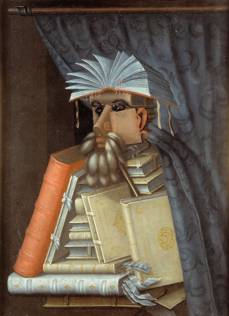 Kirjastonhoitaja tekijältä Giuseppe Arcimboldo