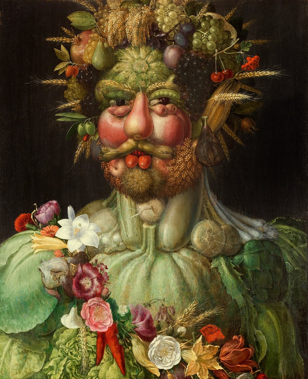 Vertumnus, 1591 tekijältä Giuseppe Arcimboldo