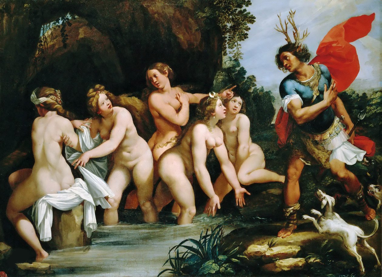 Diana ja Actaeon, noin 1600-1603. tekijältä Giuseppe Cesari