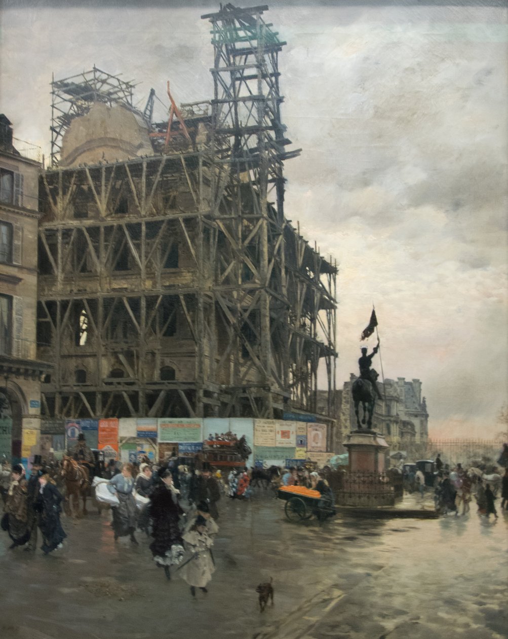 Place des Pyramides tekijältä Giuseppe de Nittis