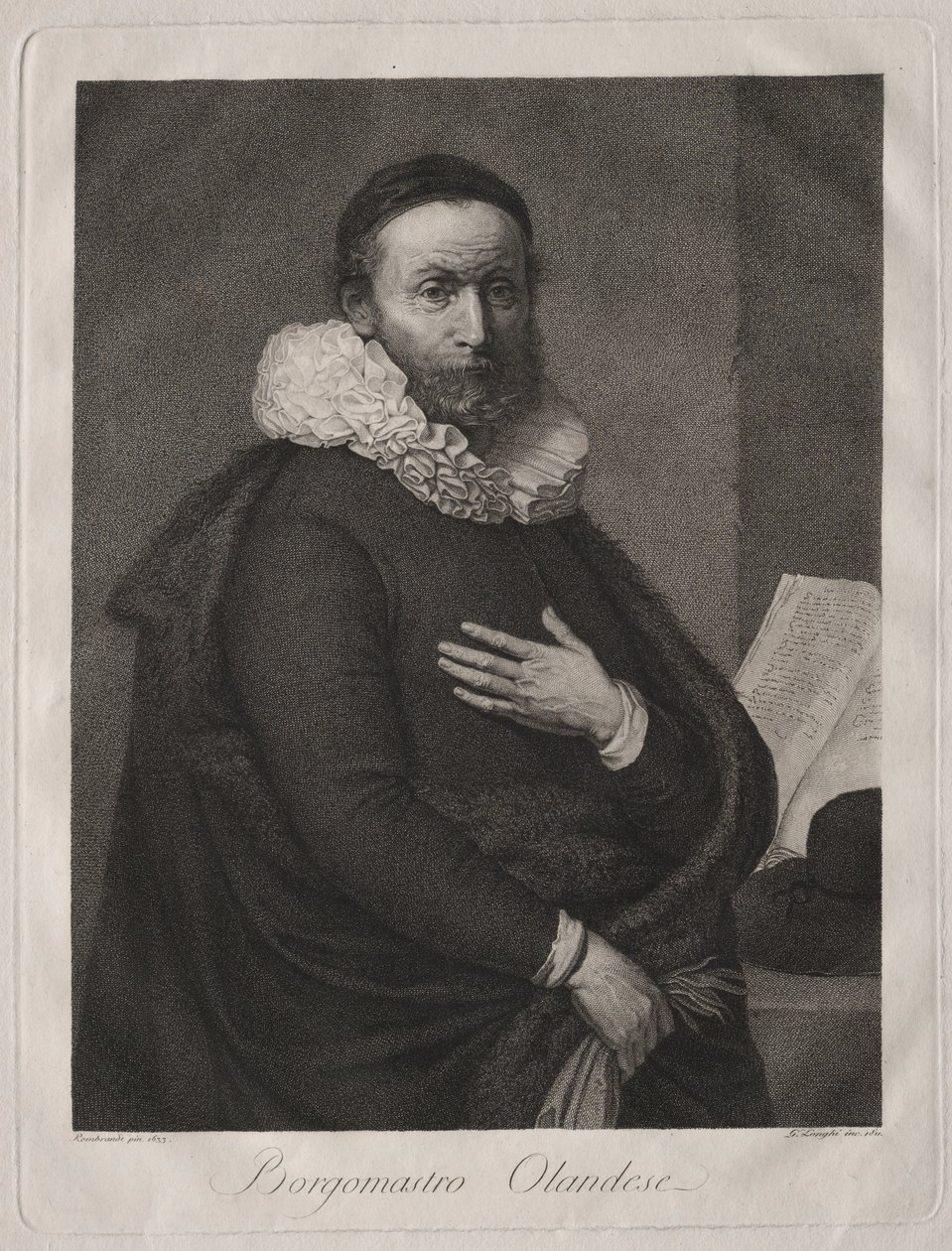 Hollantilainen porvaristo, 1811. tekijältä Giuseppe Longhi