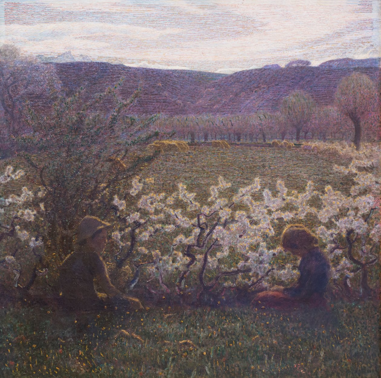 Kukkainen niitty tekijältä Giuseppe Pellizza da Volpedo