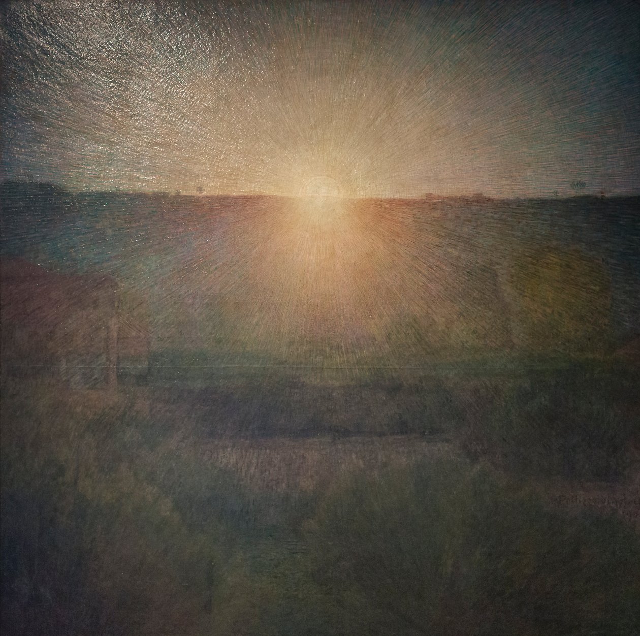 Nouseva aurinko tekijältä Giuseppe Pellizza da Volpedo