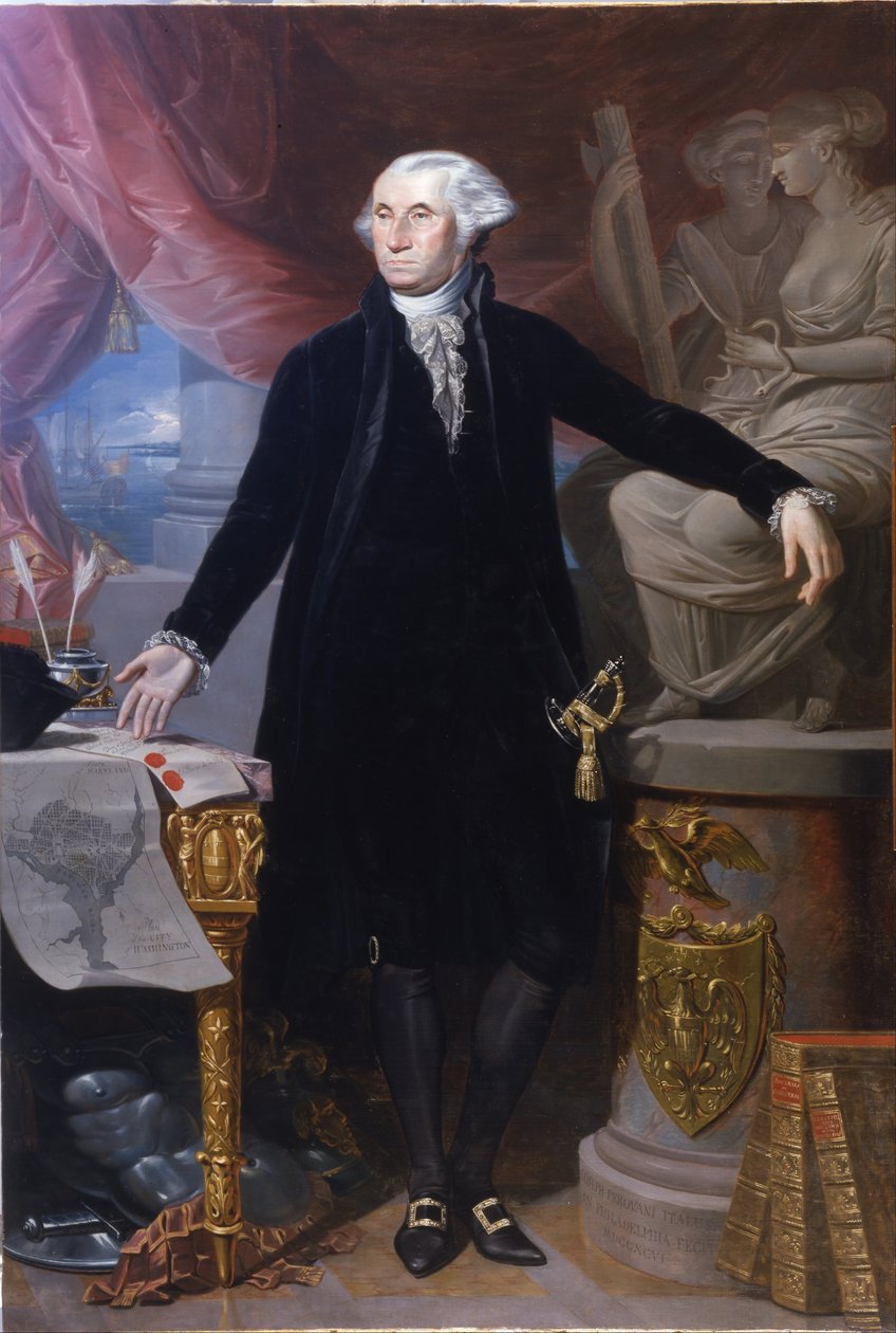 George Washingtonin muotokuva. tekijältä Giuseppe Perovani