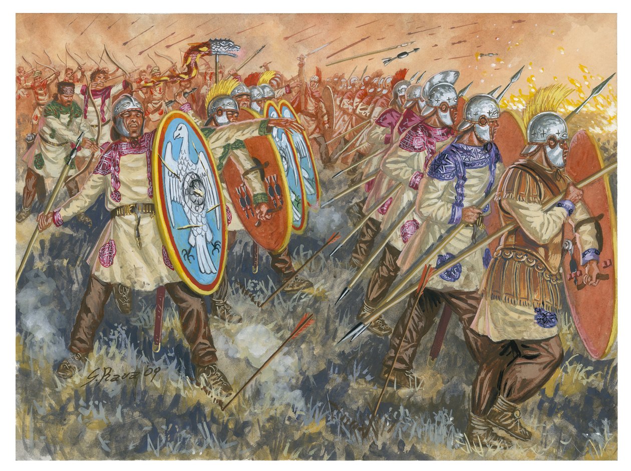 Adrianopolin taistelu (Hadrianopolis) tekijältä Giuseppe Rava