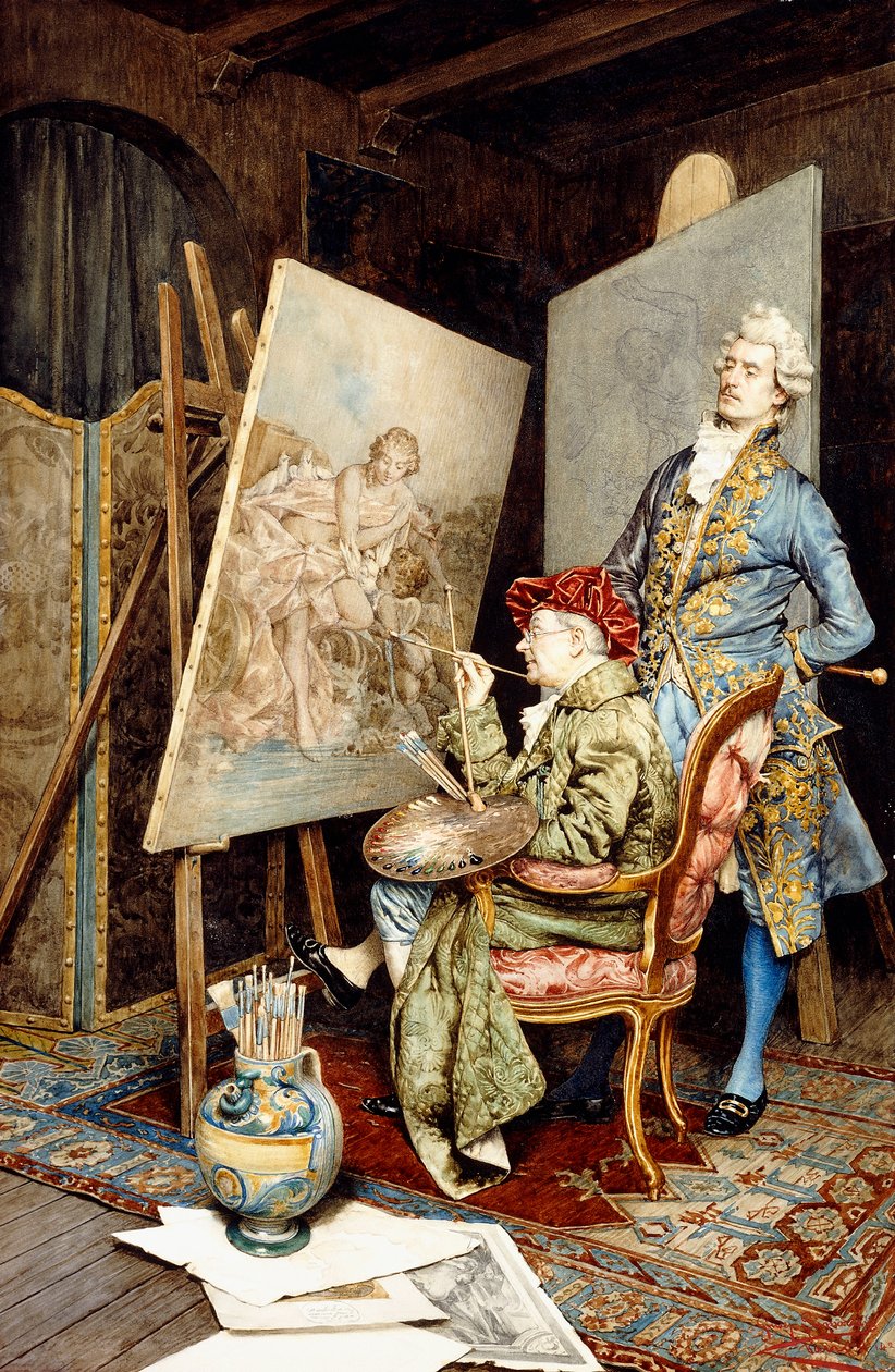 Maalarin studio tekijältä Giuseppe Signorini