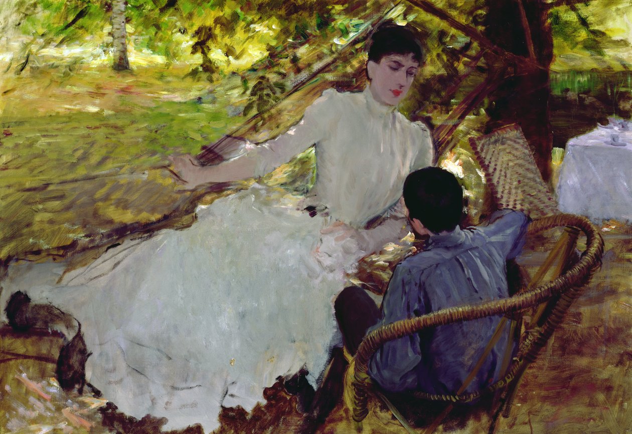 Riippumatossa II, 1884 tekijältä Giuseppe de Nittis