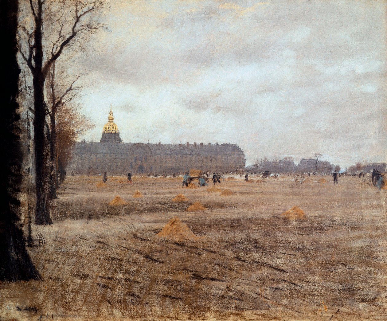 Place des Invalides tekijältä Giuseppe or Joseph de Nittis