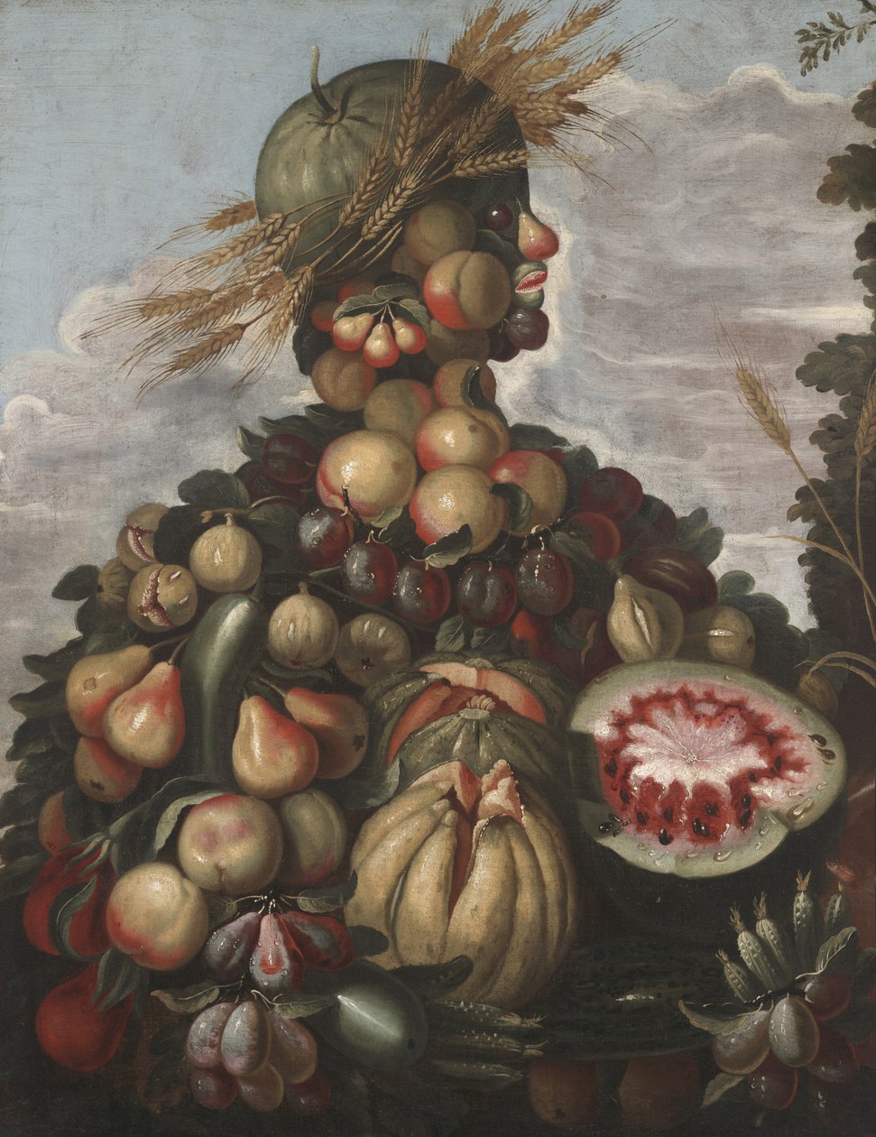 Syksy, n. 1580-1600 tekijältä Giuseppe style of Arcimboldo