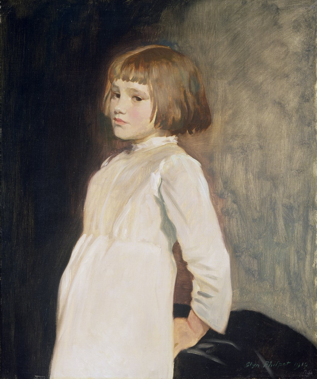 Gabrielle Cross, taiteilijoiden veljentytär, 1919 tekijältä Glyn Warren Philpot