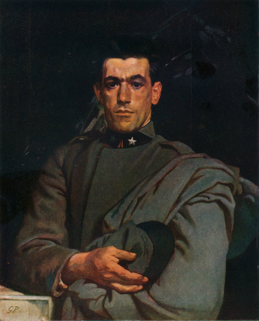Italialainen sotilas, nro 2, s. 1918, 1924 tekijältä Glyn Warren Philpot