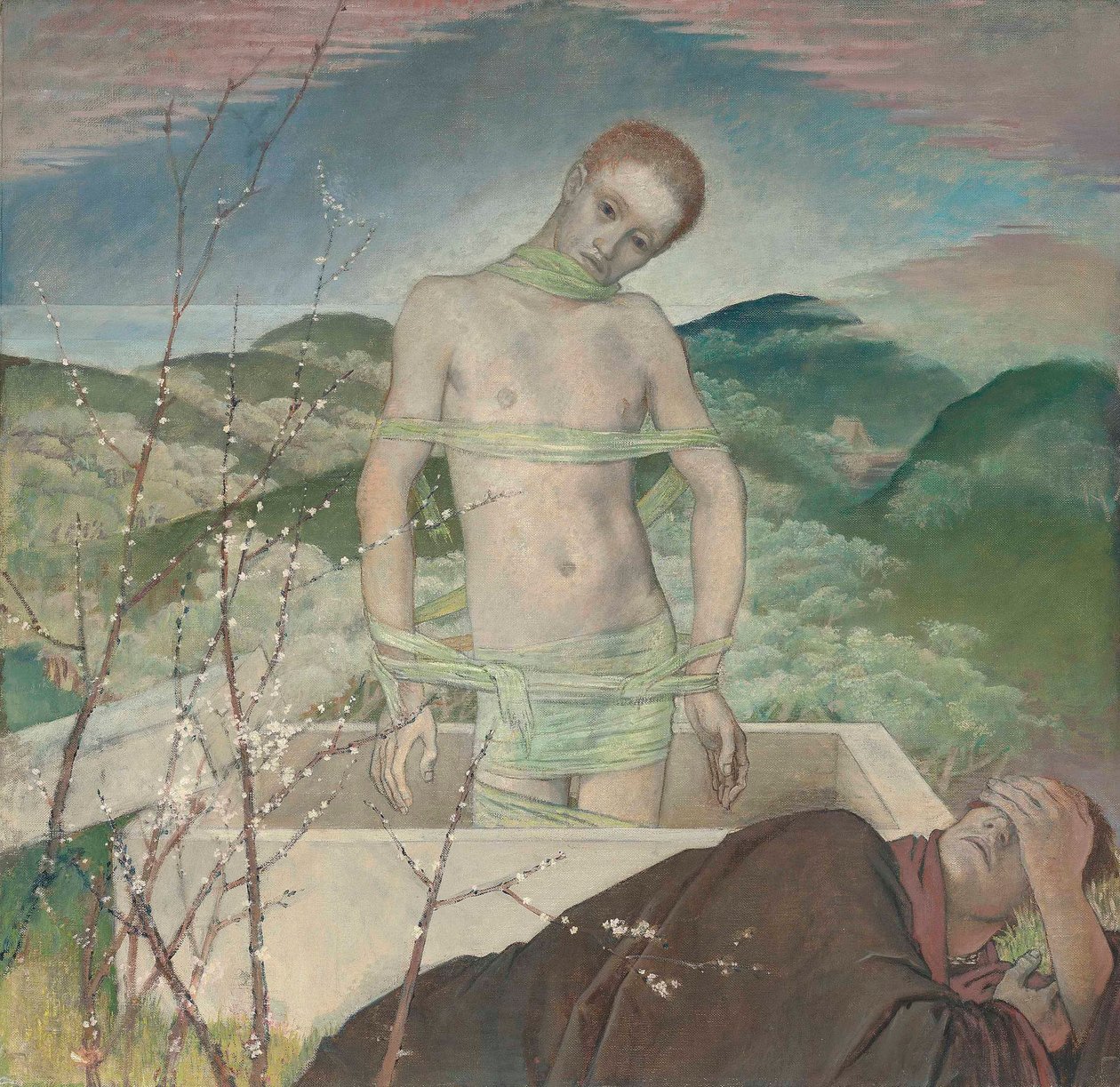 Resurgam, c. 1929 (öljy kankaalle) tekijältä Glyn Warren Philpot