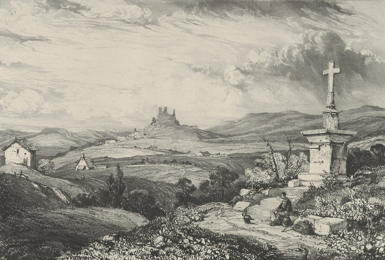 Larderolen linna, 1832. tekijältä Godefroy Engelmann