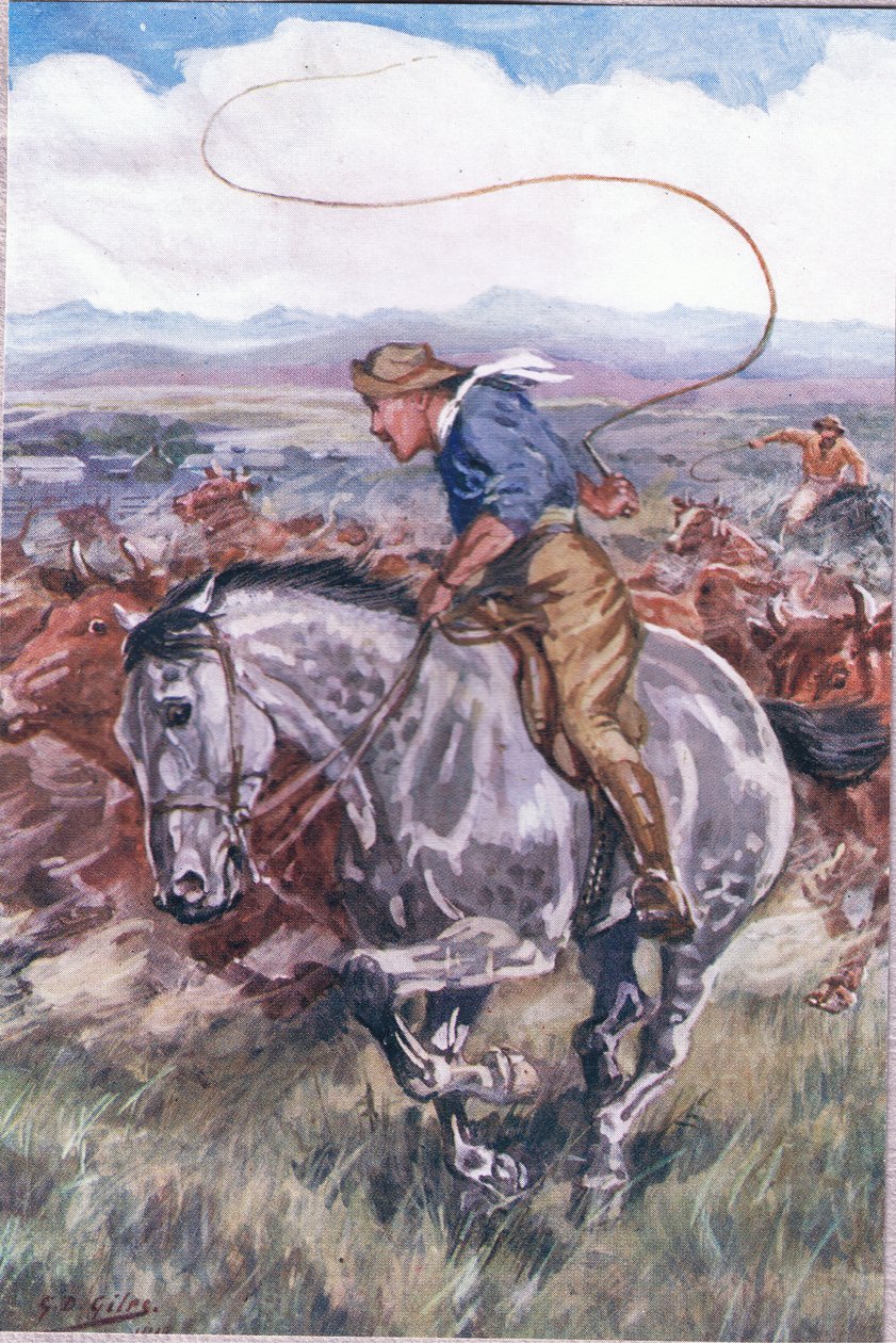 The Sick Stockrider, julkaisusta Poems of Adam Lindsay Gordon, julkaisija T. N. Foulis, 1912 tekijältä Godfrey Douglas Giles