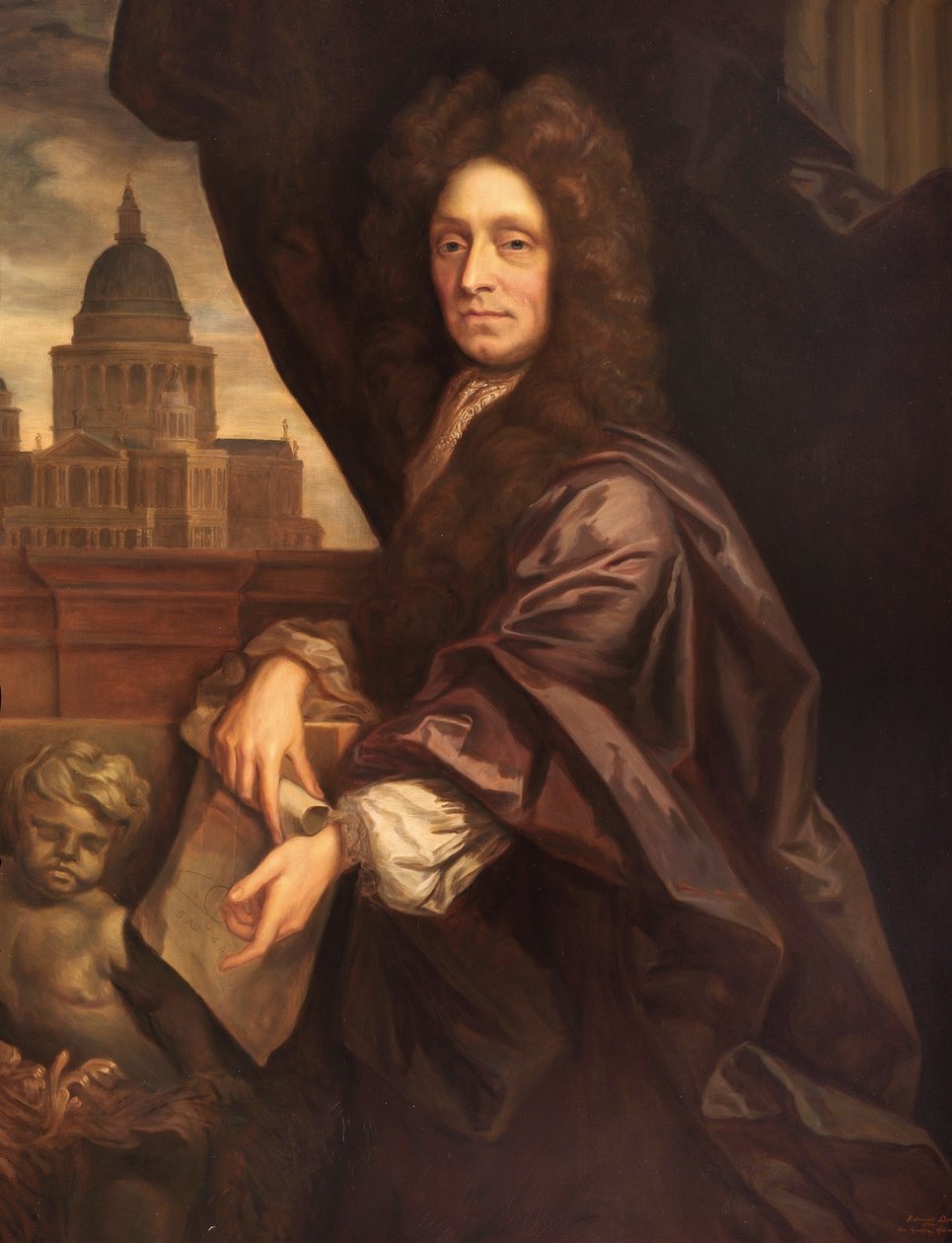 Sir Christopher Wren tekijältä Godfrey Kneller