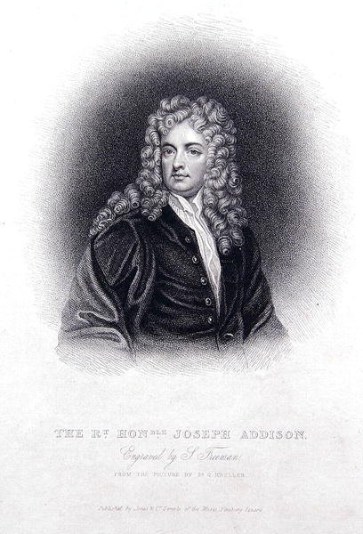 Rt Hon Joseph Addison (kaiverrus) tekijältä Godfrey (after) Kneller