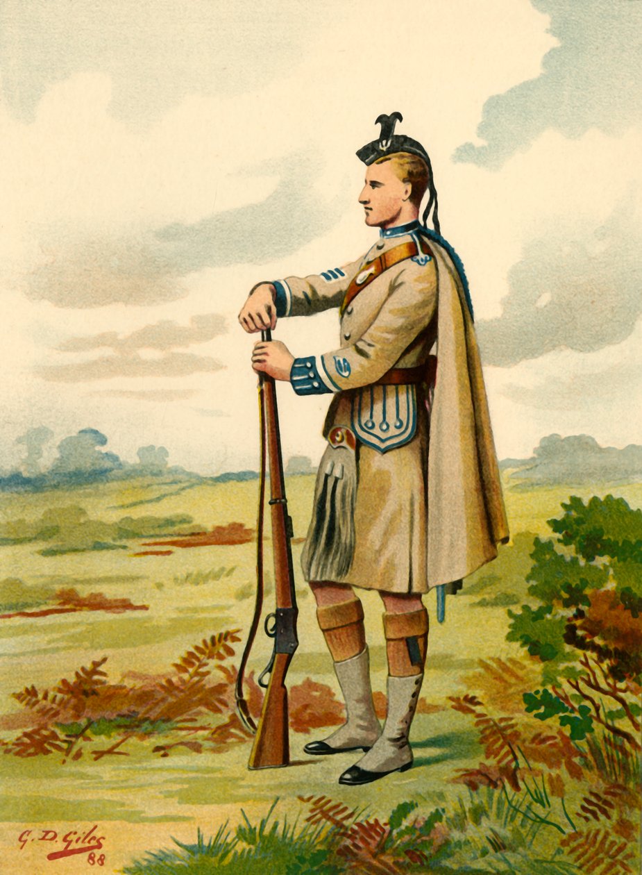 The London Scottish - Volunteers, 1890. tekijältä Godfrey Douglas Giles