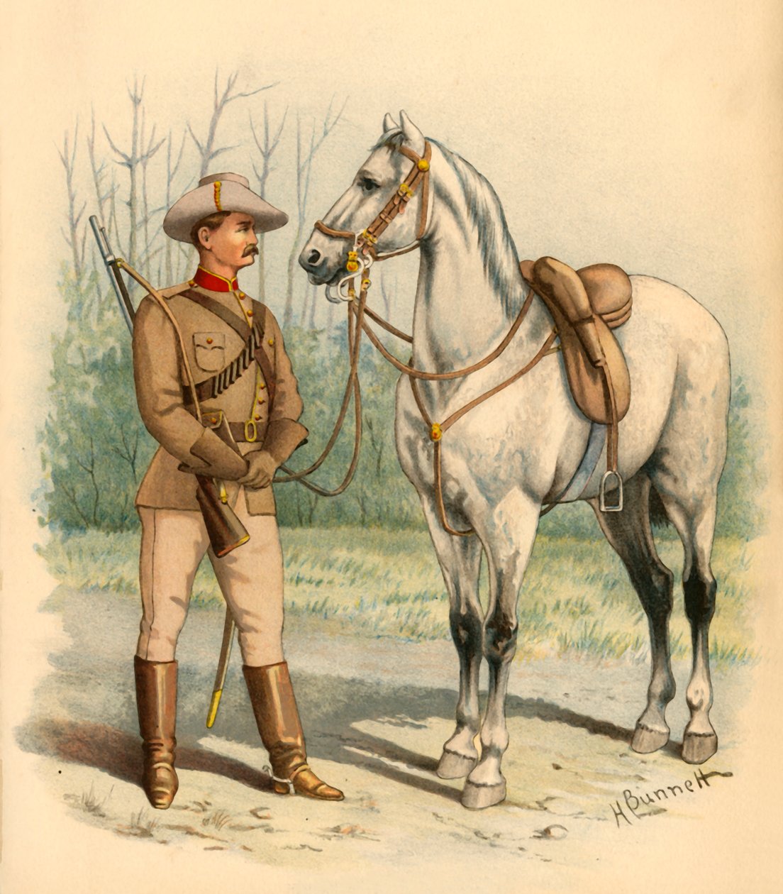 Victorian Mounted Rifles, 1890. tekijältä Godfrey Douglas Giles