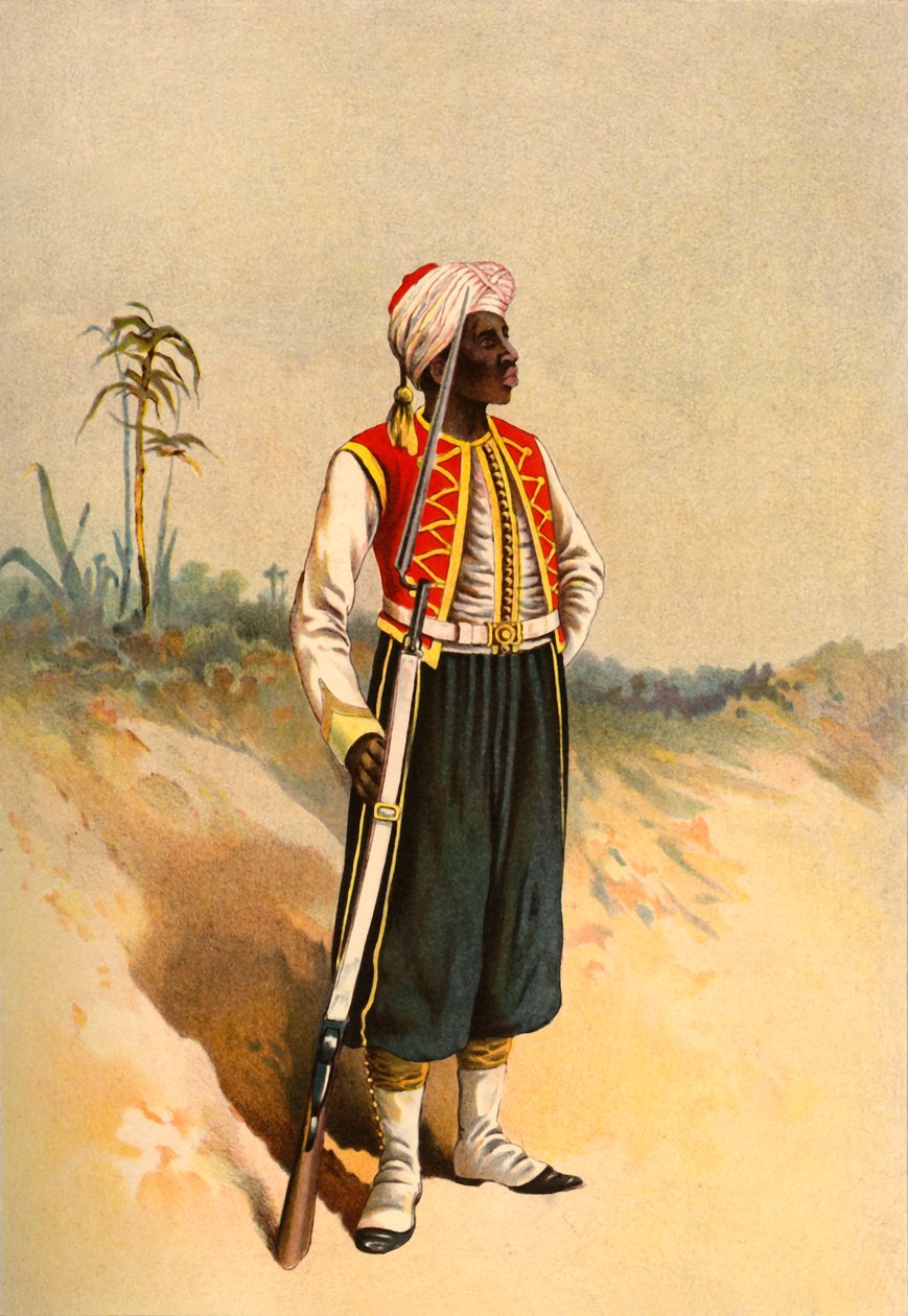 Länsi-Intian rykmentti, 1890. tekijältä Godfrey Douglas Giles