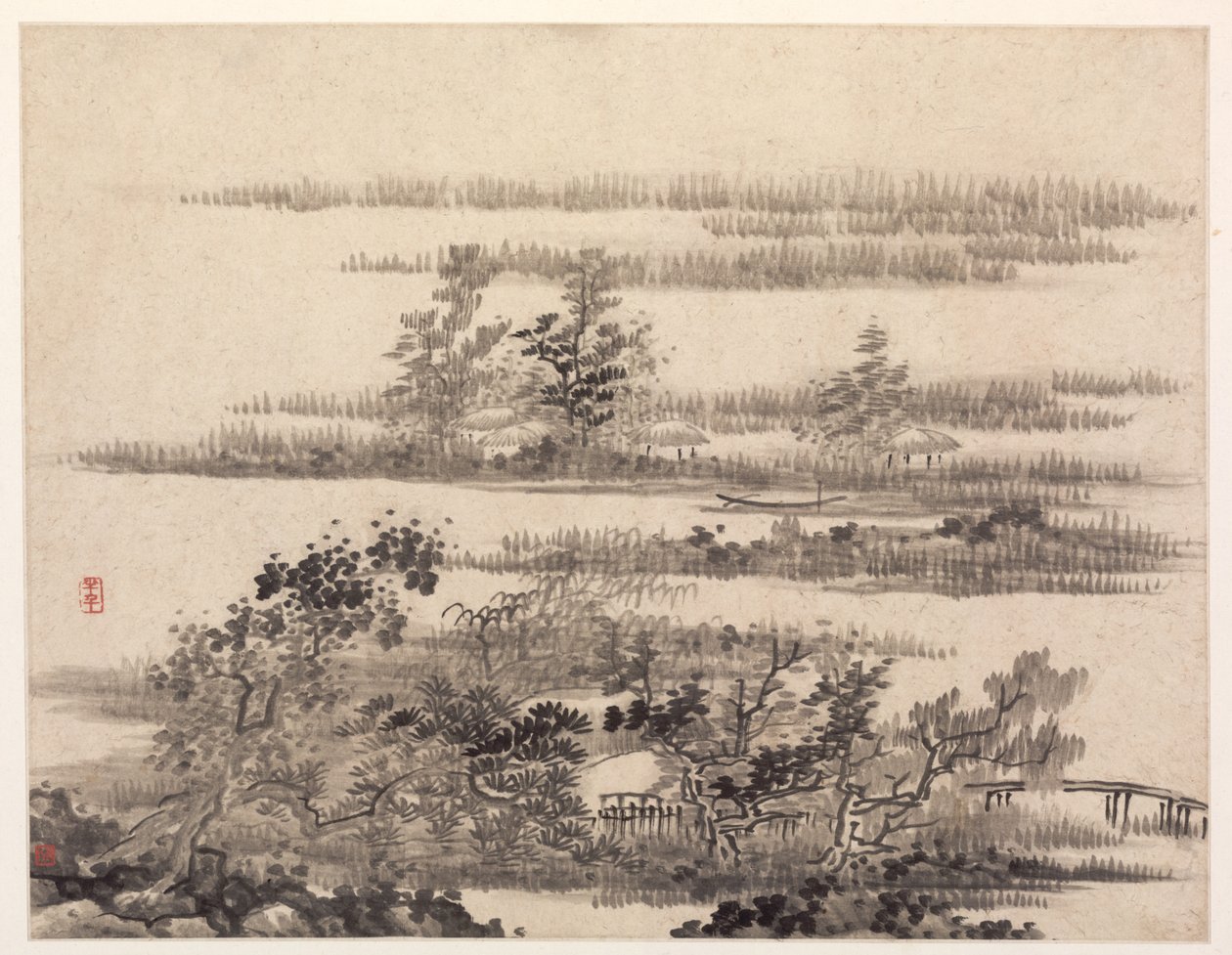 Kesä vesimaassa, 1670-luku. tekijältä Gong Xian