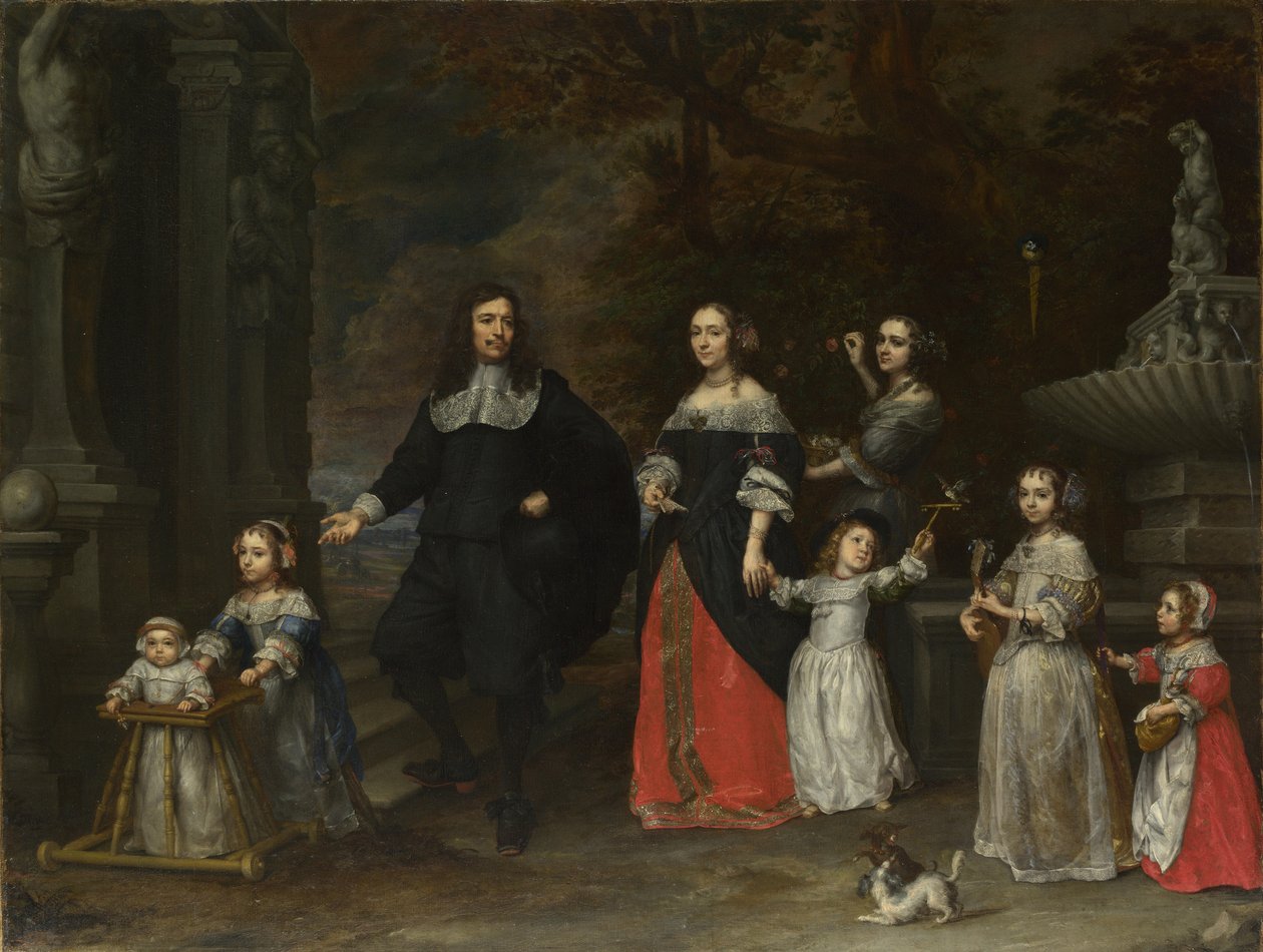 Perheryhmä, noin 1664. tekijältä Gonzales Coques