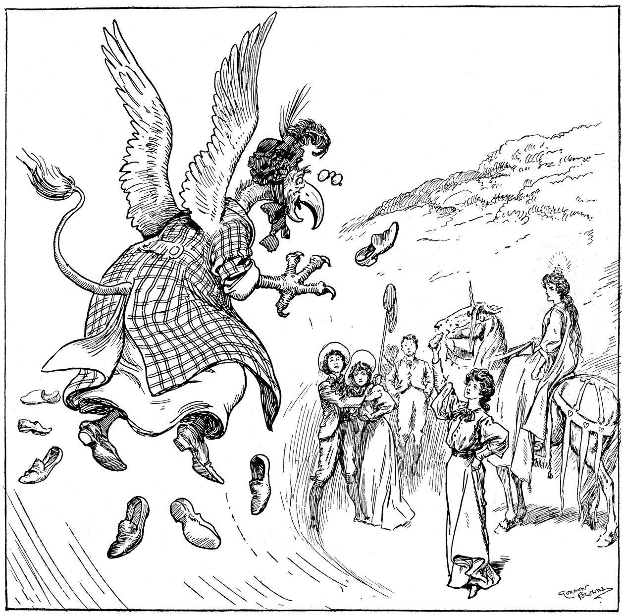 Hänestä tuli kantaja-griffin, 1906 tekijältä Gordon Frederick Browne