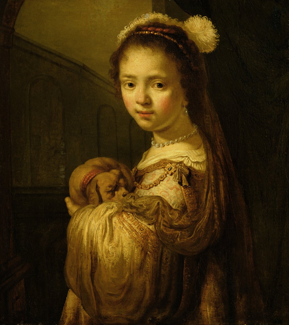 Kuva nuoresta tytöstä tekijältä Govaert Flinck