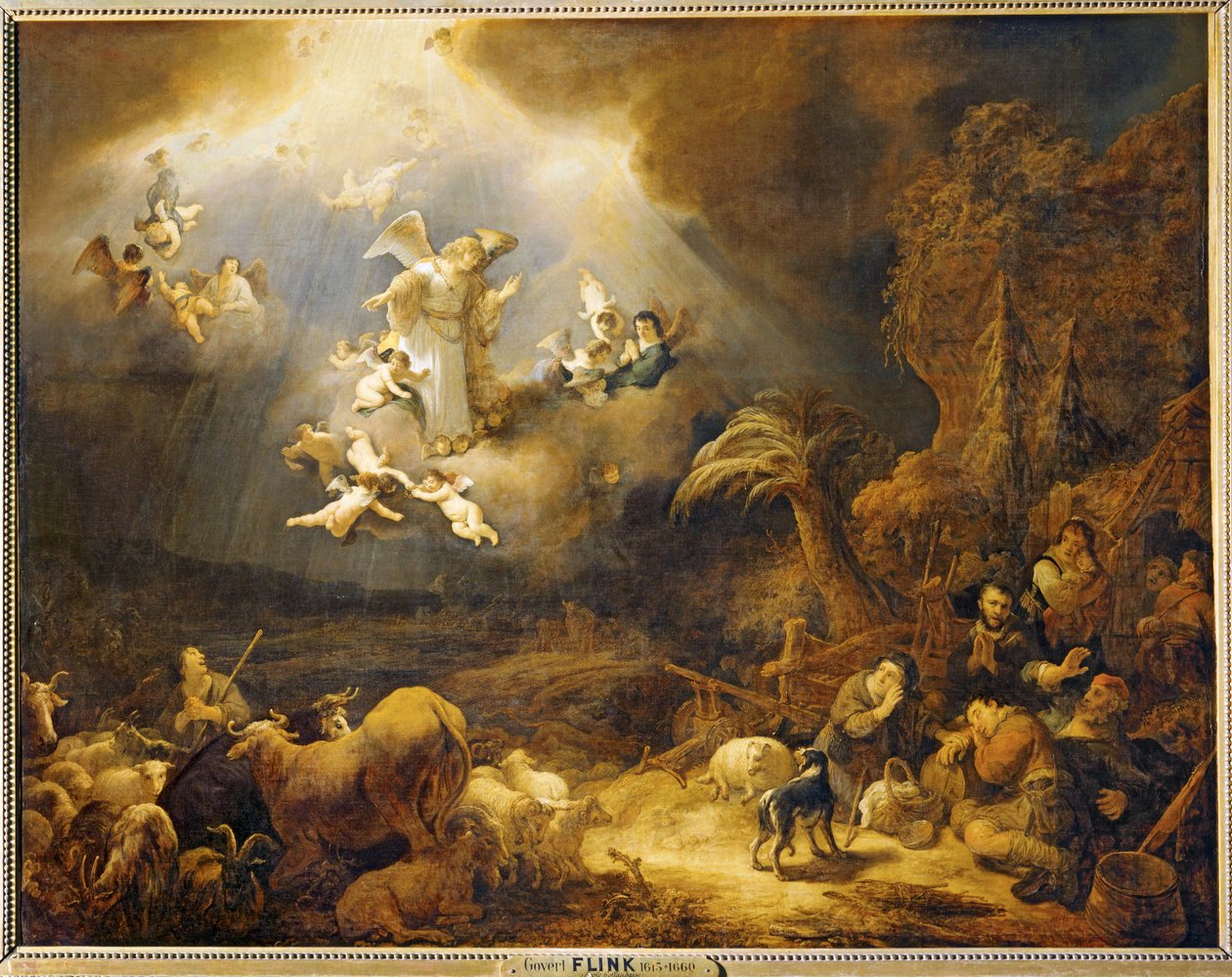 Ilmoitus paimenille ... tekijältä Govaert Flinck