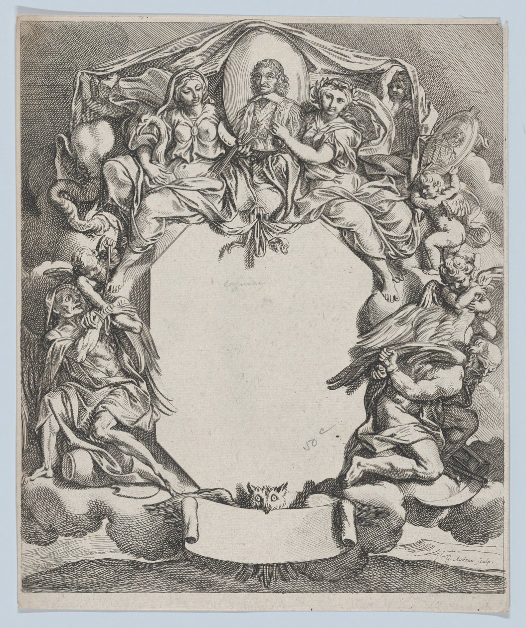 Pierre Seguierin muotokuva, 1672. tekijältä Gérard Audran