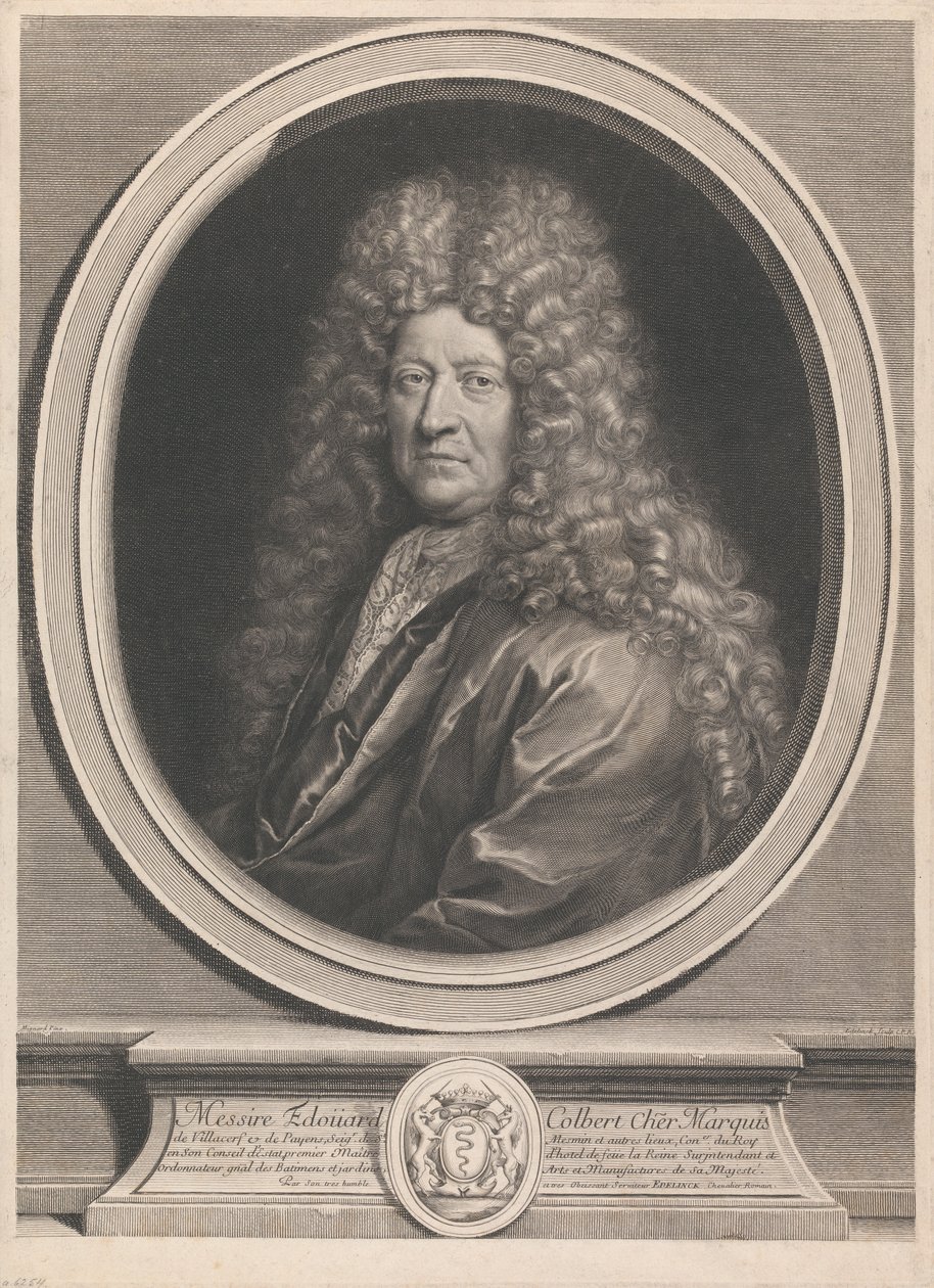 Édouard Colbert, markiisi de Villacerf tekijältä Gérard Edelinck